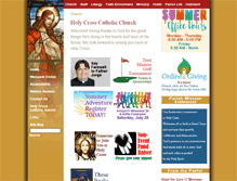 Tablet Screenshot of holycrossrochester.org